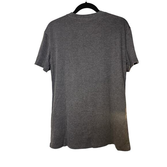 Women's Short Sleeve Crewneck Pumpkin Graphic Print Pullover T-Shirt Size M Gray - Picture 5 of 7